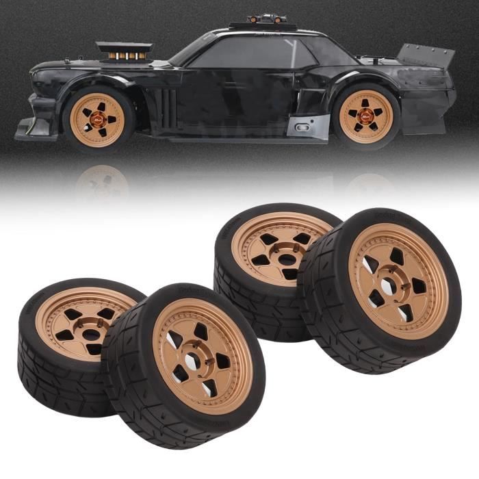 4 PièCes SéRies 166Mm Pneu de Roue 17MM Hex pour 1-7 1-8 1-10 TRAXXAS