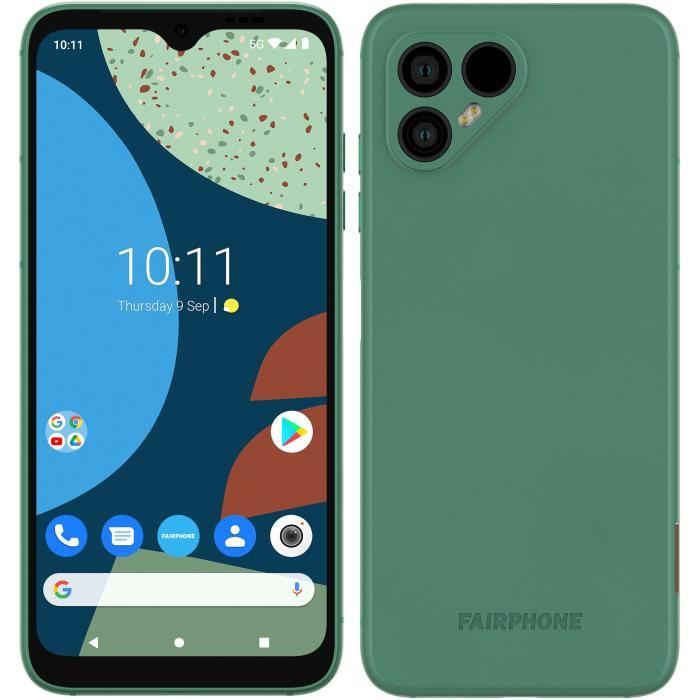 Fairphone 4 128 Go Vert - Smartphone Débloqué Rooté Pour Pokémon Go Spoofing - Occasion Très Bon État
