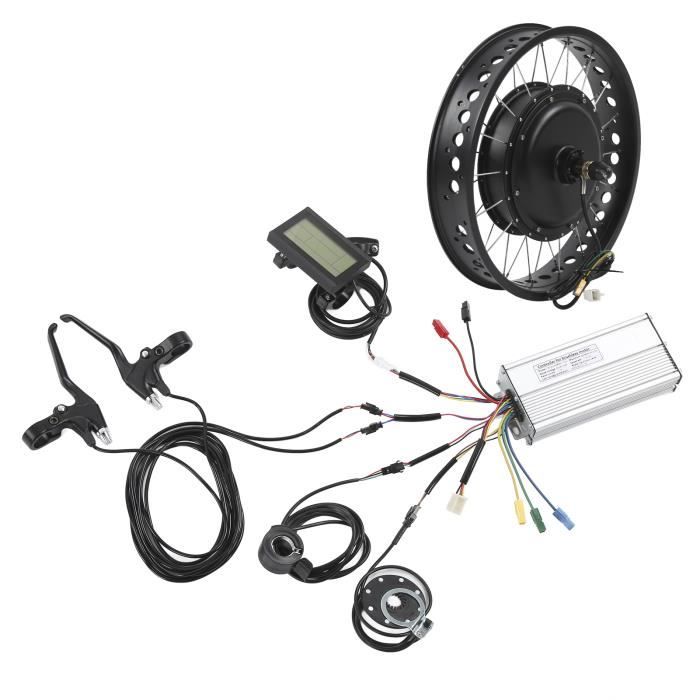 Kit De Conversion Vélo électrique 48V 1000W - Moteur Roue Arrière 20 Pouces, Pédalier Et Contrôleur