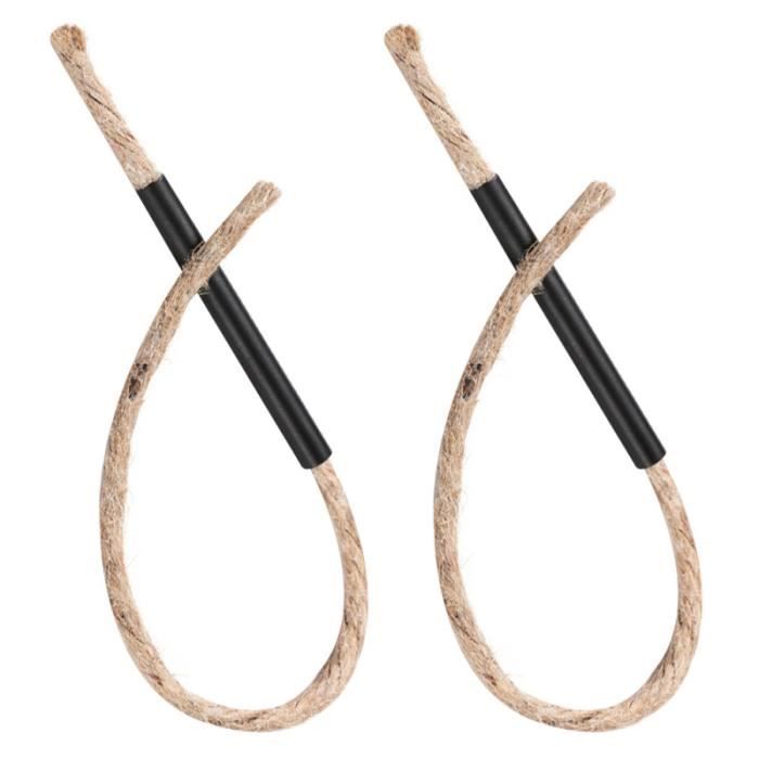 BESPORTBLE 20 Pièces Corde Amadou Feu Starter Kit - Allume-Feu Jute Pour Camping Et Survie
