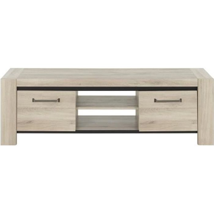 Meuble Tv Couleur Chene 2 Portes Gami Fabrication Francaise