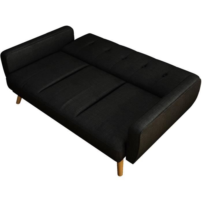 Canape Clic Clac Ariana 3 Places Noir Achat Vente Clic Clac Soldes Sur Cdiscount Des Le 20 Janvier Cdiscount