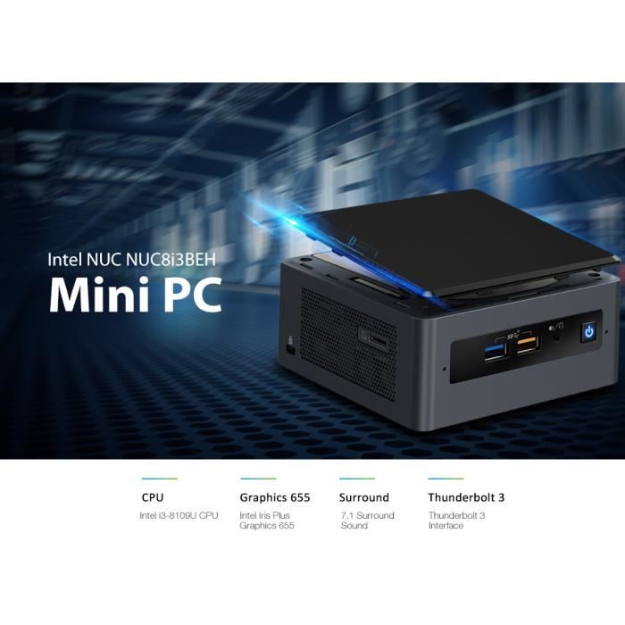 Mini PC Windows 10-8GB+256 GB-Core i3-8109U/Intel