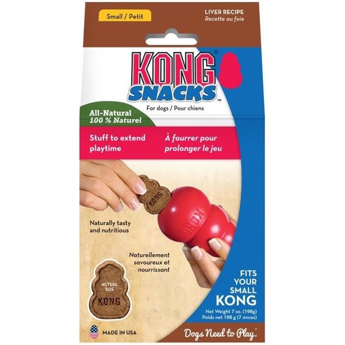 KONG Friandises appétissantes Snacks Liver Small pour garnir les jouets Kong - Pour chien