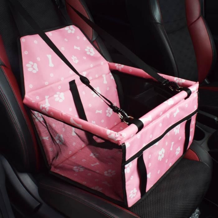 Comparer les prix de Panier De Transport Siège Portable Voiture Pour Chien,Étanche Respirant,Sac De Protection Sécurité Transporteur Voyage-Rose