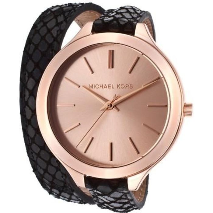 Montre michael on sale kors cuir