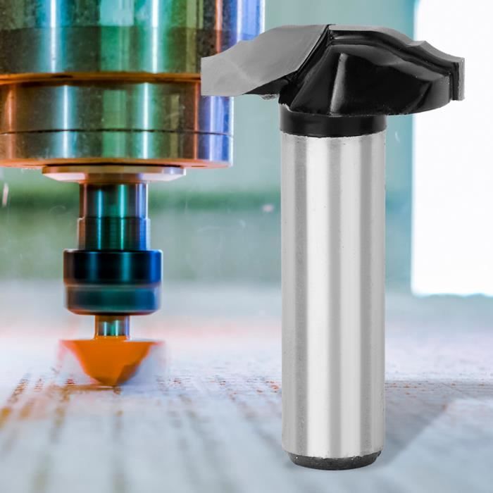 Fraise Réversible Pour Rail De Porte En Verre - Tige 8/12/12.7 Mm - Parfaite Pour Vos Projets Menuiserie