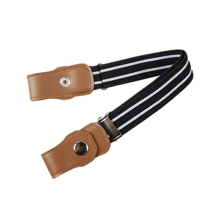 CEINTURE - BOUCLE DE CEINTURE,Ceinture de taille enfants sans boucle  élastique réglable ceintures ceinture vêtements - Type 11 Blanc - Cdiscount  Prêt-à-Porter