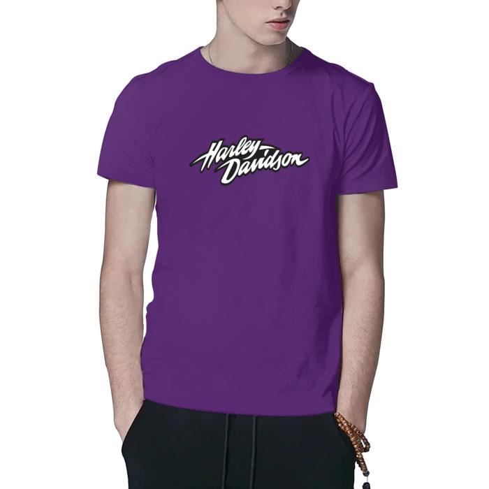 T-shirt Femme Harley-Davidson Logo B&S Ailé - Marron, Coton, Taille Régulière, Neuf Sans étiquettes