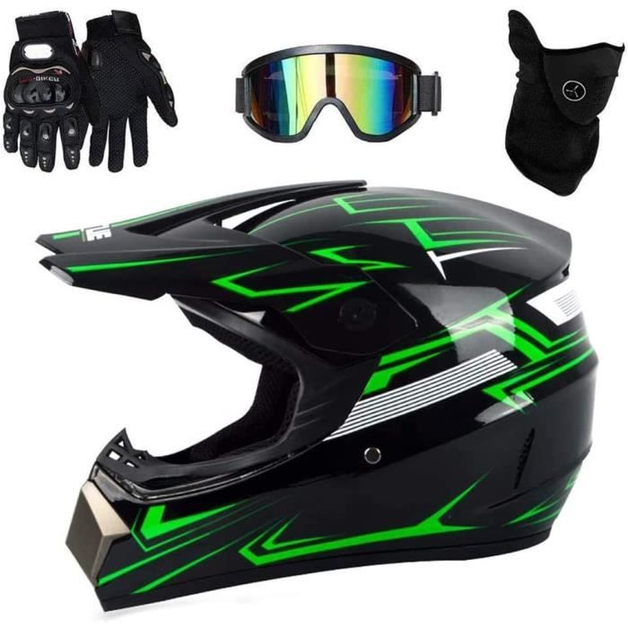 Moto motocross casques, casque cross off road intégral parasol, gants