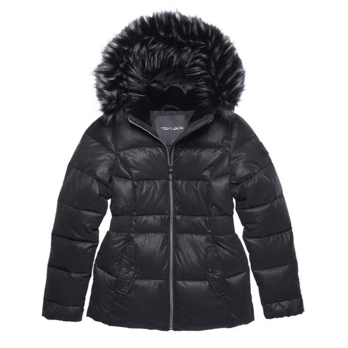 Blamy Blouson Fille TEDDY SMITH Taille 16 ans Couleur NOIR Noir Cdiscount Pret a Porter