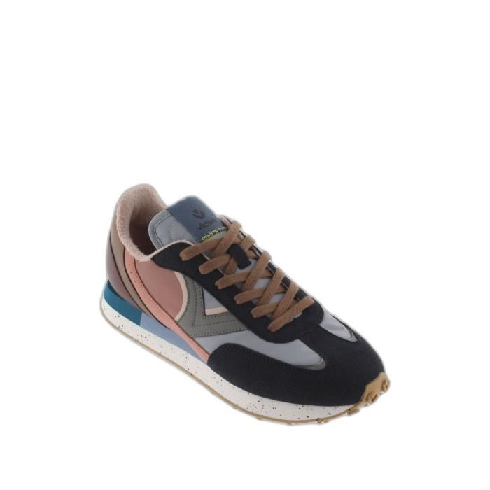 Baskets femme VICTORIA Galaxia Nylon et cuir Bleu marine