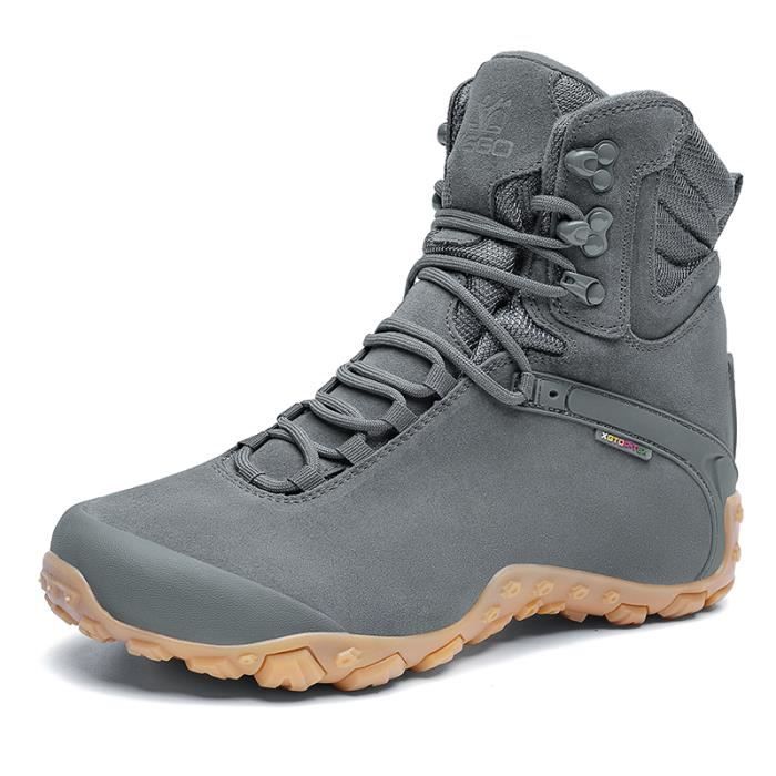 Bottes De Randonnée Homme Vintage Vibram - Pointure 12 US - Cuir - Occasion
