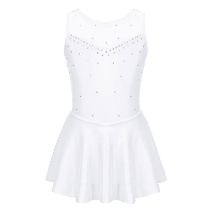 Justaucorps Danse Fille Freebily - Moderne Avec Strass - Danse Contemporaine, Lyrique - Taille 6-16 Ans
