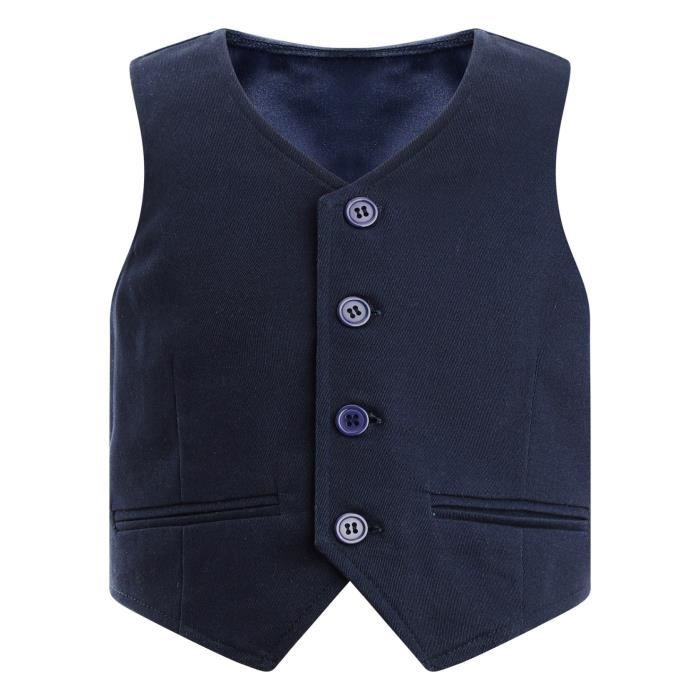 Inlzdz Enfant Gar on Gilet De Costume Blazer Veste Sans Manche Pour inlzdz-enfant-gar-on-gilet-de-costume-blazer-veste-sans-manche-pour