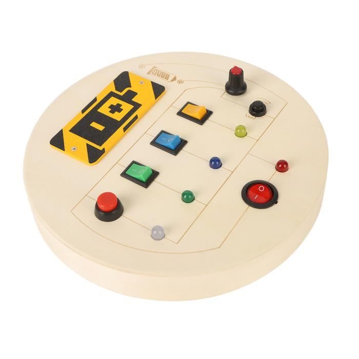 Cube Montessori 1 An - Jouet D'Éveil Sensoriel Et Moteur Pour Bébé Avec Interrupteur, Miroir Et Tiroir