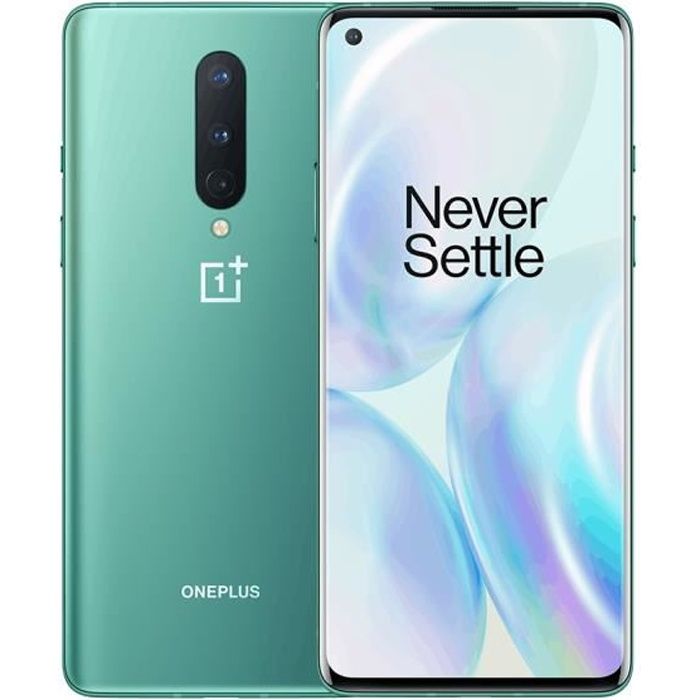 Achat T&eacute;l&eacute;phone portable OnePlus 8 8Go + 128Go Glacial Green - 5G pas cher