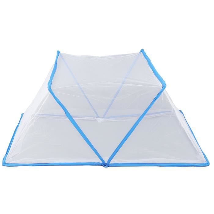 Moustiquaire Tente Pliable Portable pour Bébé - PERGAR - Bleu - Ventilée - 125x65x62cm