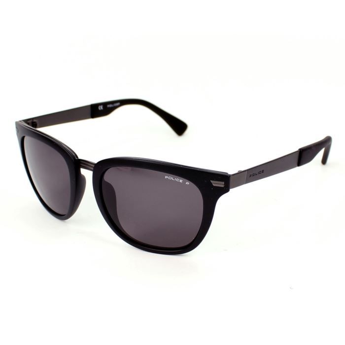 Lunettes de soleil Police S8749 Noir mat verre Noir Achat Vente lunettes de soleil Homme Adulte Black Friday Cdiscount
