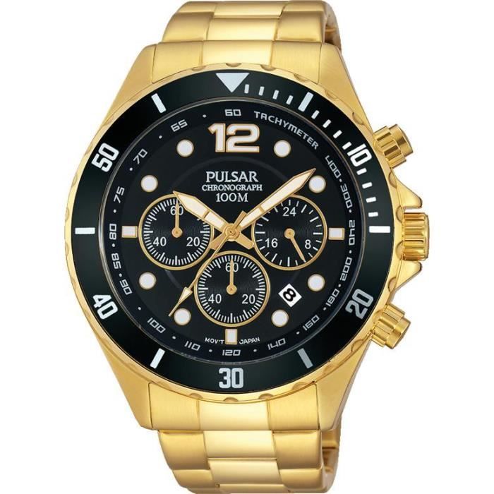 Montre homme Sport chrono acier
