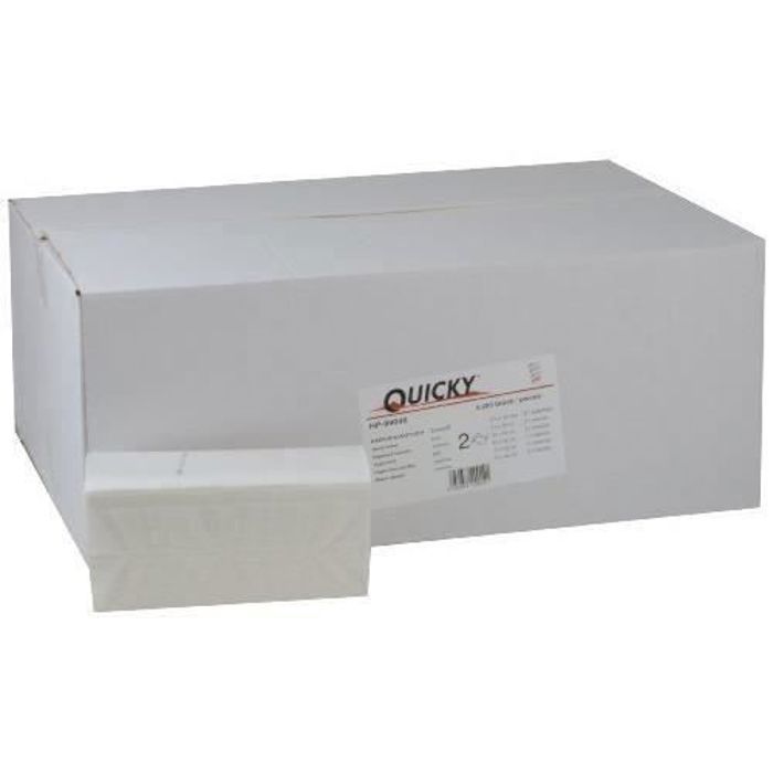 2 Bobines Essuie-Tout Chamois Double Épaisseur - 1000 Feuilles 22x24cm - Recyclé