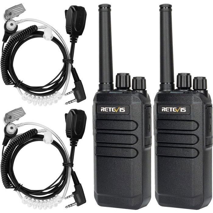 Radioddity PR-T8 Talkie-Walkie Enfants – Lot De 3 – Portée 5 Km, Batterie 2000 MAh, Lampe Torche, SOS – Pour Randonnée, Camping, Jeux