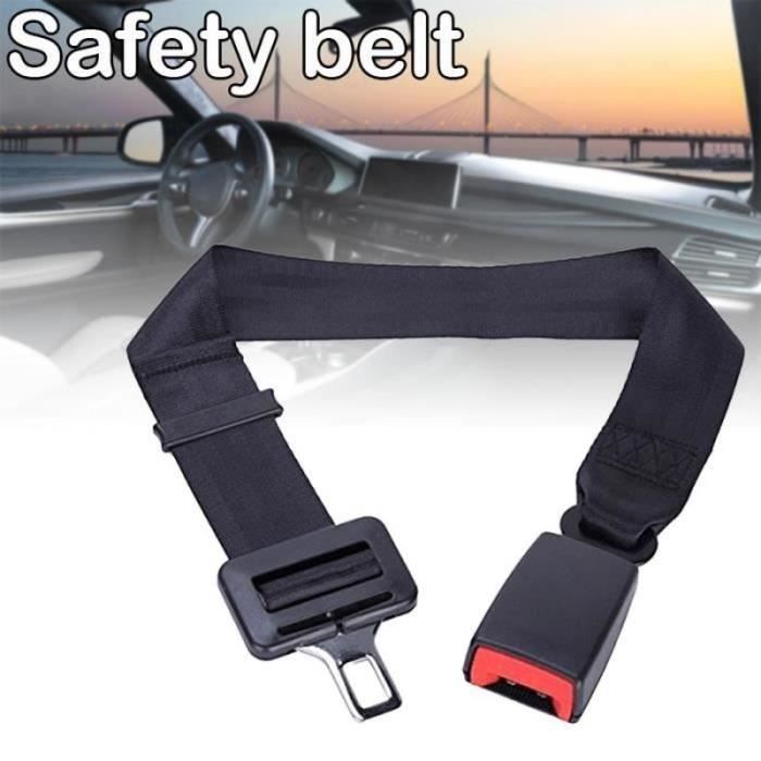 Ceinture d'extension de ceinture de sécurité noire ceinture de sécurité universel réglable