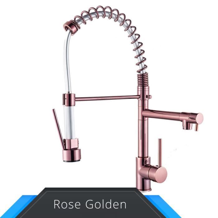 Robinet de cuisine en laiton Antique - Chrome b - Eau Pure filtrée