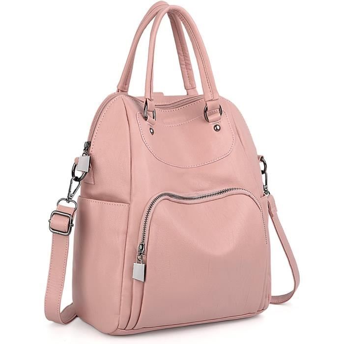 Sac à Dos En Cuir Femme Catwalk Collection Zoey - Petit/moyen, Bretelles Réglables, Multipoches - 1
