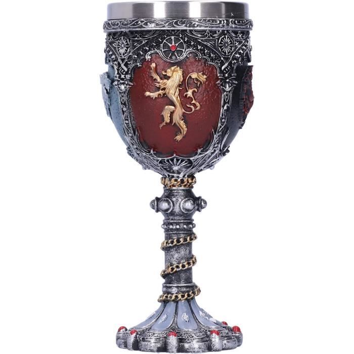 Ulfberth – Gobelet à Dés Viking En Cuir De Buffle – Motif Dragon Jelling – 9-10 Cm – Végétal Tanné – Pour Jeux De Rôle Et Reconstitution