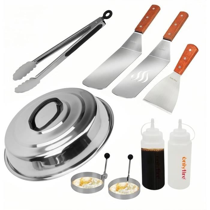 Spatule Barbecue Inox Onlyfire - 16x12.5 Cm, Poignée Ergonomique, Pour Plancha Et Frite