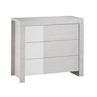 Commode 3 Tiroirs Opale Blanc Vv162 Sauthon Easy Achat Vente