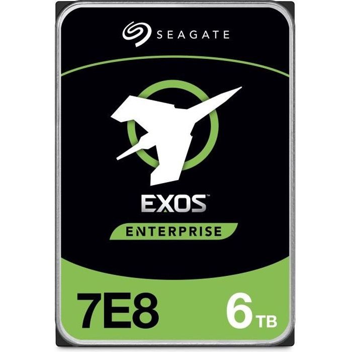 Seagate Exos 7E8 ST6000NM021A Disque dur 6 To interne 3.5 SATA 6Gb/ 7200 toursmin mémoire tampon : 256 Mo - vue 2