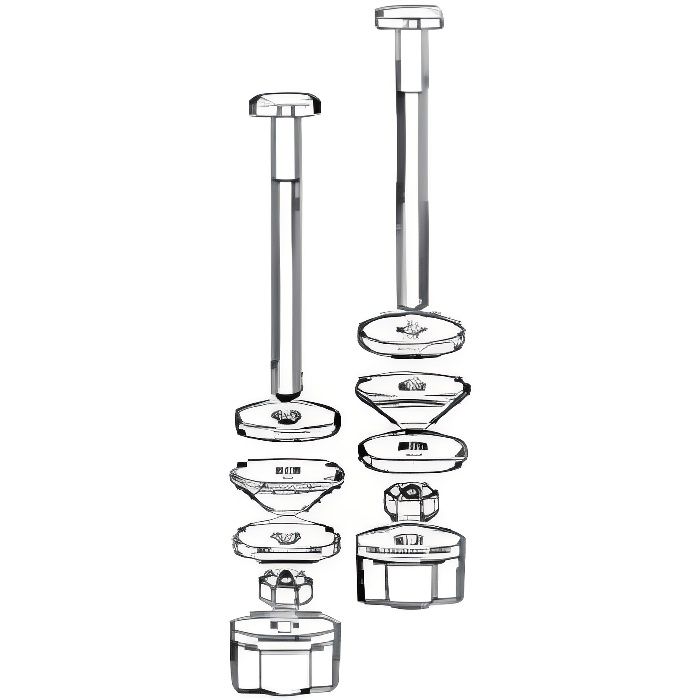 Fixations de Réservoir WC sur Cuvette Auto Etanches