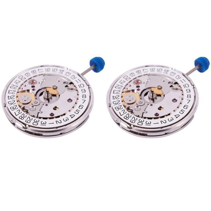 2X pour ETA 2824 2 SELLITA SW200 Blanc 3H Mouvement de Montre Mecanique Achat vente remontoir automatique Cdiscount
