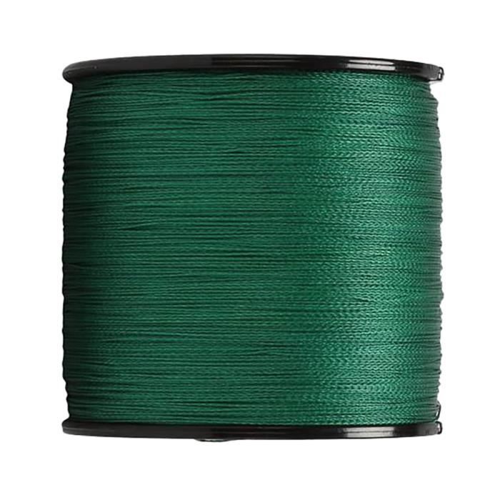 Frwanf Fil De Pêche Tressé Noir - 100m à 2000m - Résistance 2.7 à 136kg - Anti-décoloration Et Anti-abrasion