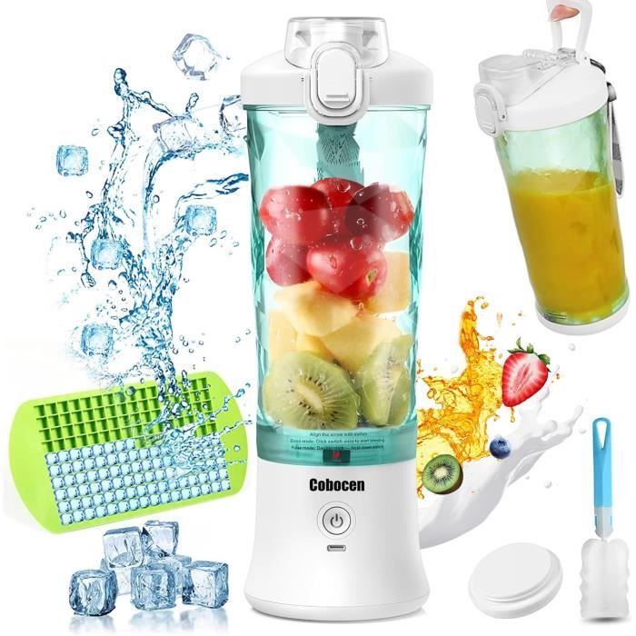 Mini Blender à Smoothie - 700 Ml - Portable - Avec Couvercle De Voyage