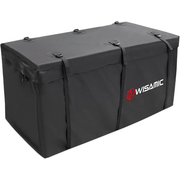 Sac Transport Arrière 118x61x58cm Coffre Arrière Wisamic 417 Litres - Étanche, PVC 500D, Pour Attelage Remorque Coffre Arrière Remorque