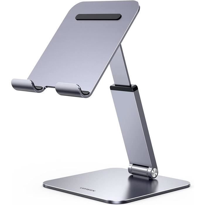TooQ PH-KEOPS-Alba – Support De Bureau Inclinable Pour Téléphone Et Tablette (jusqu'à 10 Pouces)
