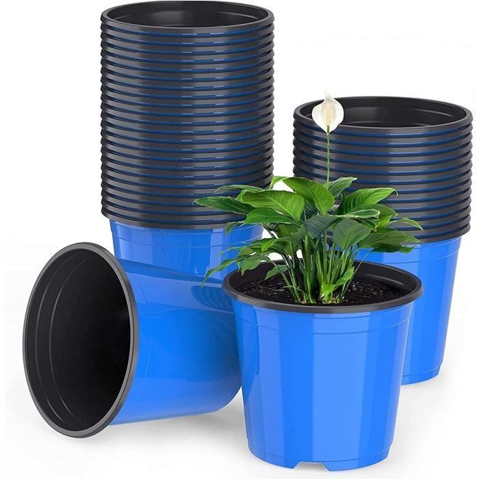 LATERN 60 Pièces Pots De Fleurs En Plastique, 7.5cm Pots De Pépinière
