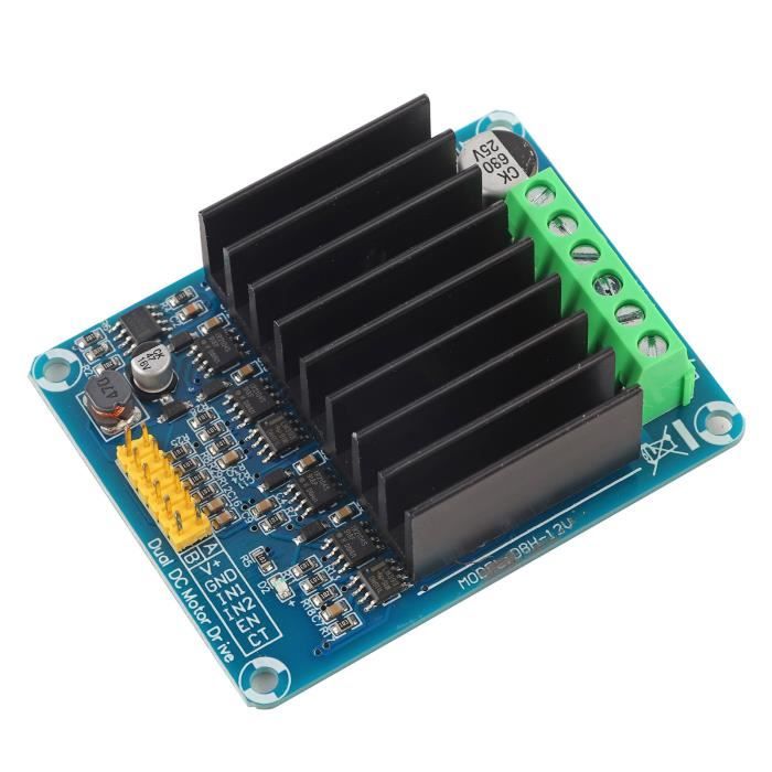 Module Contrôleur Vitesse Moteur DC 5-12V 30A - Pont En H Double Canal PWM, Régulateur Puissant Avec Freinage