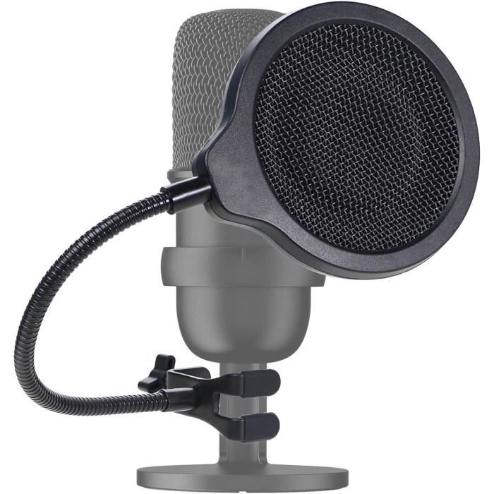 Bouclier D'Isolation Micro ZealSound - Filtre Anti-Pop, Mousse Haute Densité, Compatible Yeti/Nano/AM8