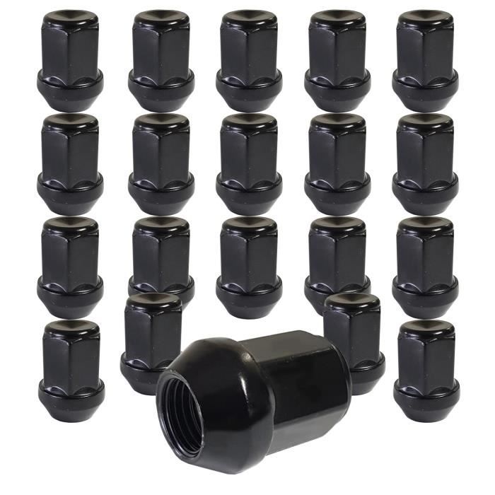 20x Ecrous de roue fermé M12x1.5 conique 60° pour Citroen C4 Aircross C ...