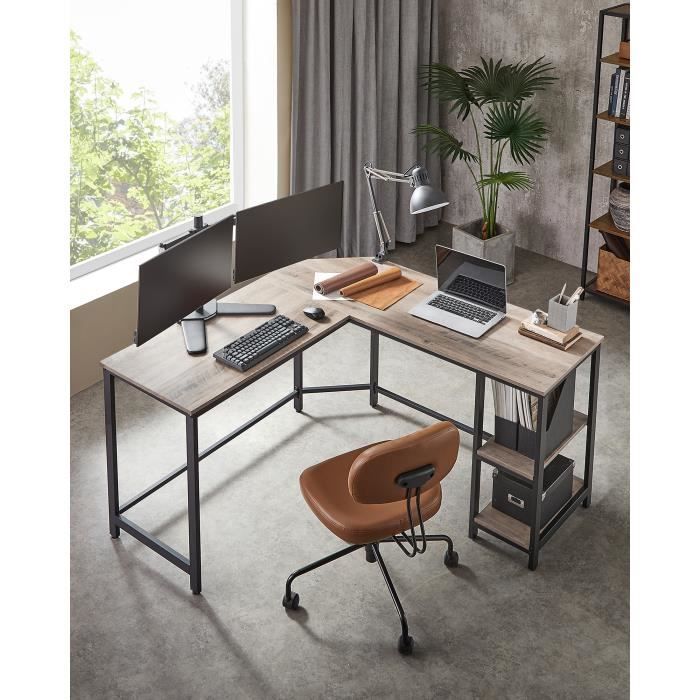 Bureau D Angle Vasagle Style Industriel Achat Vente Pas Cher