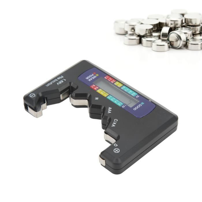 VBESTLIFE Testeur de jauge de capacité de batterie numérique Jauge de