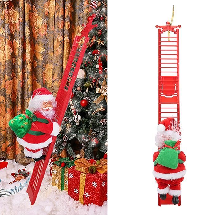 Pere Noel Decoration Exterieur Blanc Chaud, 60cm Pere Noel Grimpant Peluche Figurine Pere Noel échelle Lumineux Noel Decoration Père Noël Suspendu Deco Santa Claus Doll Grimpeur Pere Noel Decoration Exterieur Blanc Chaud, 60cm Pere Noel Grimpant Peluche Figurine Pere Noel échelle Lumineux Noel Decoration Père Noël Suspendu Deco Santa Claus Doll Grimpeur