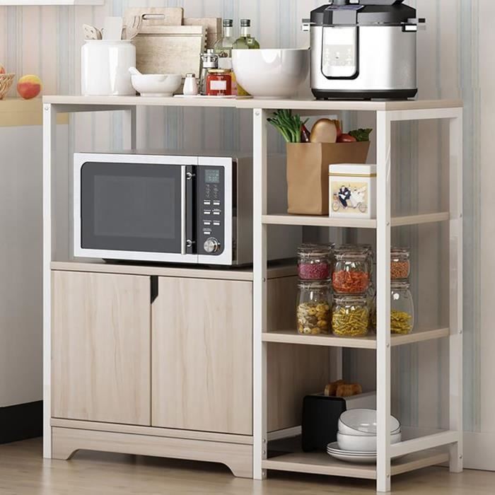 Support de rangement à trois couches de ménage avec casier d'armoire de cuisine 75*60*35cm