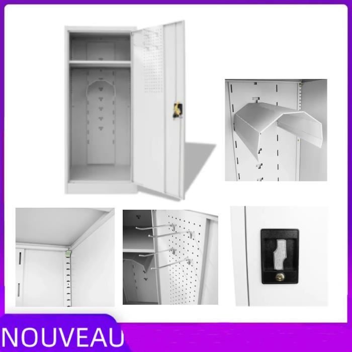 ABI Armoire à selle 60 x 60 x 140 cm Nouvelle Arrivee Cdiscount Maison