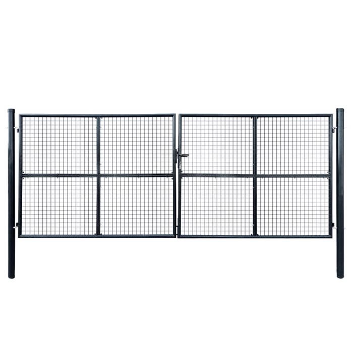 vidaXL Portail maille 400x150 cm