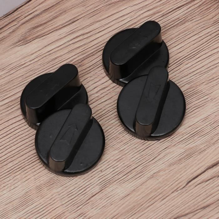 5 Caches Boutons De Cuisinière Noirs Protection Enfants